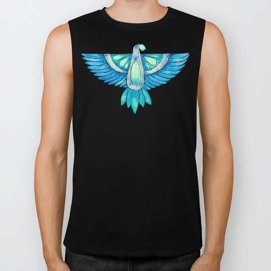 Parrot – Blue Ombré Biker Tank