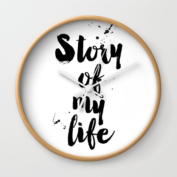 One Direction Quote From The Song Title Story Of My Life Wall Clock By Gingermints