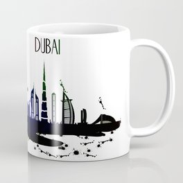 Cool Dubai city skyline view design Coffee Mug