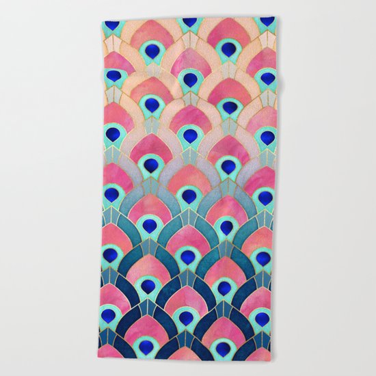 Feathered 1 Beach Towel
