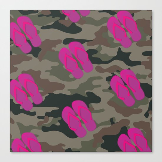 I saw Cady Heron wearing army pants and flip flops ... - quote from Mean Girls Canvas Print