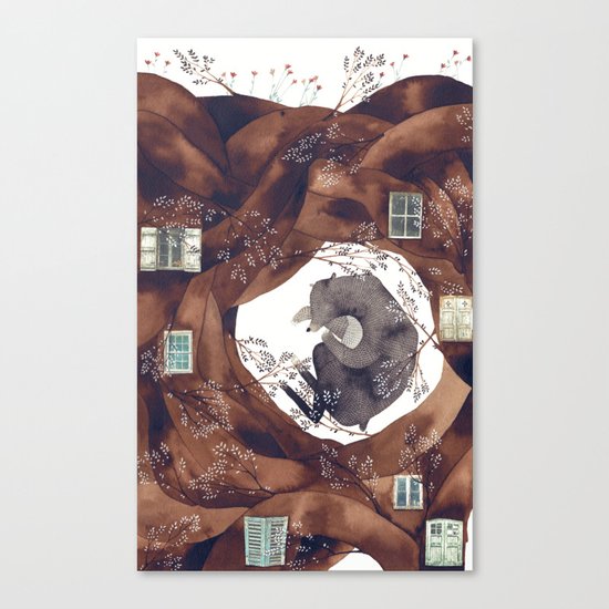 BEAR FOREST Canvas Print