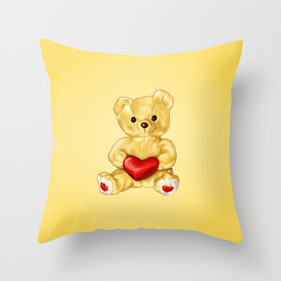 Teddy Bear Hypnotist Throw Pillow