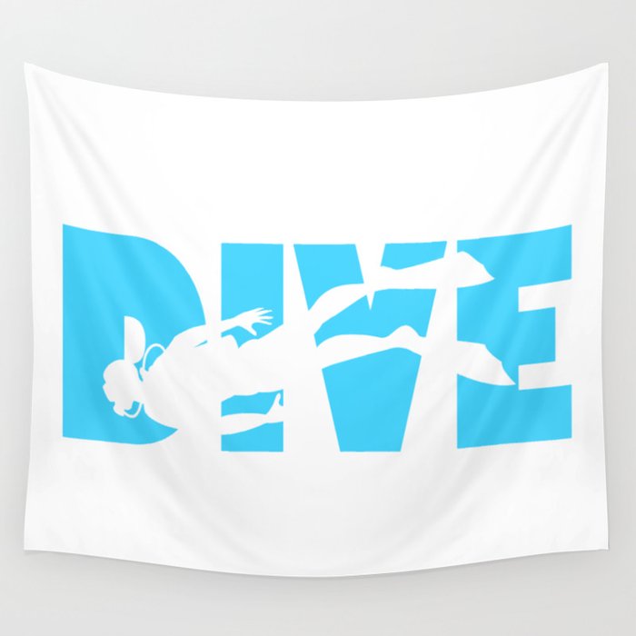 Scuba Diving Wall Tapestry