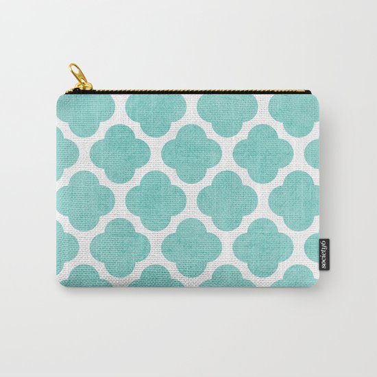 teal clover Carry-All Pouch