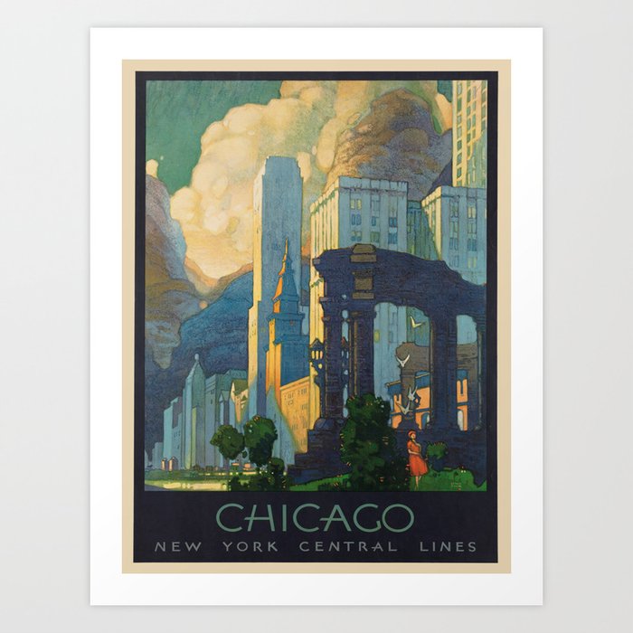 Vintage poster - Chicago Art Print