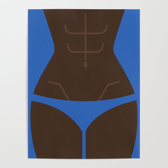 Blue Bikini Poster