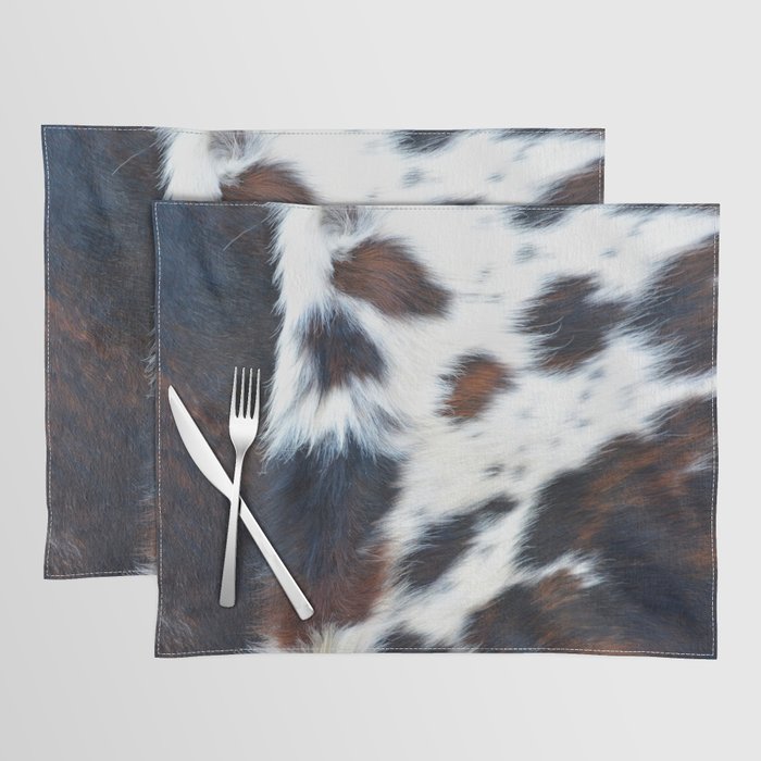 Luxury cowhide decorative print Placemat