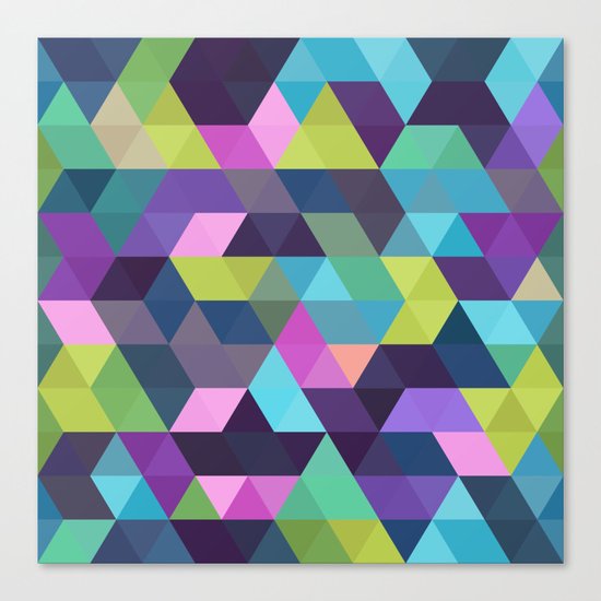 Colorful Geometric Background III Canvas Print