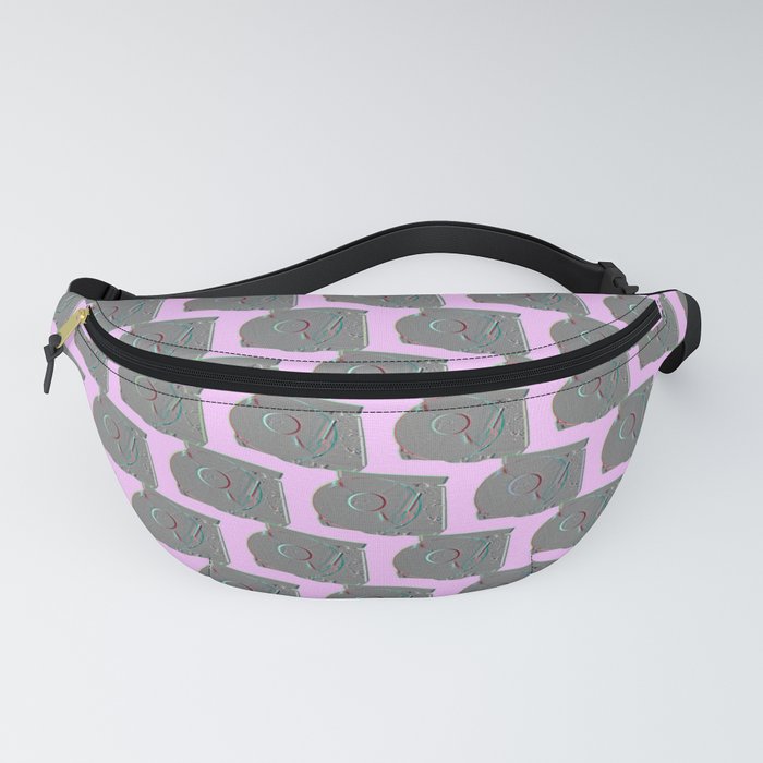 Psychedelic Record Player with Lavender backdrop Fanny Pack