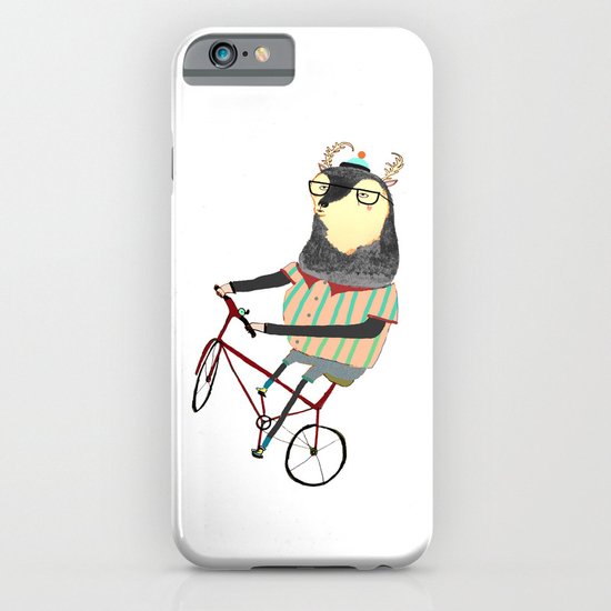 Deer on Bike. iPhone & iPod Case