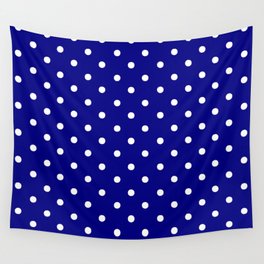 DOTS (WHITE & NAVY) Wall Tapestry