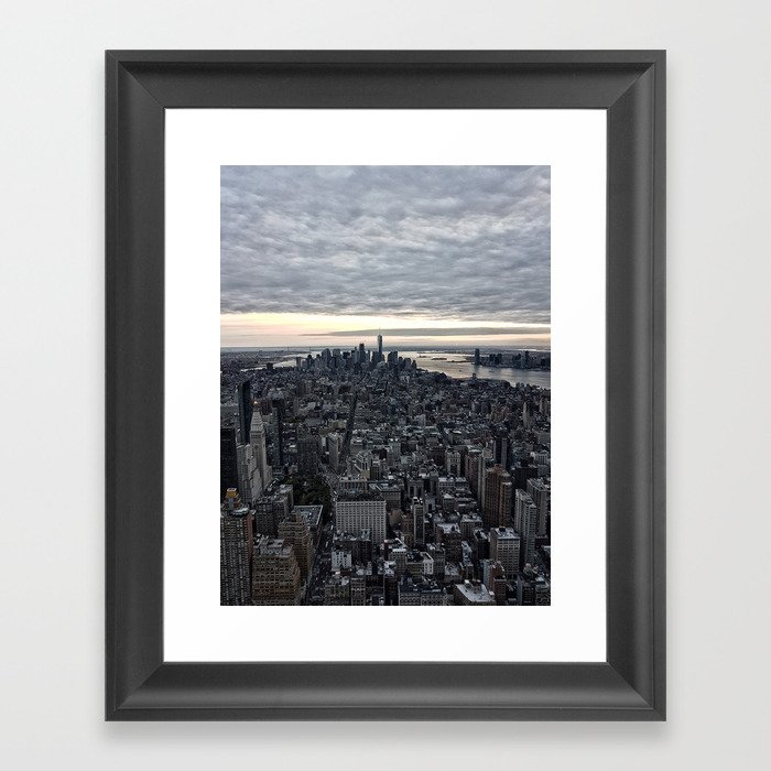 New York skyline x Framed Art Print