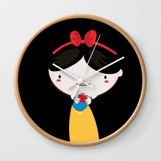 Snow white Wall Clock