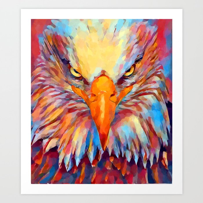 Bald Eagle Watercolor Art Print