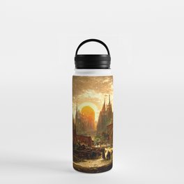 Medieval Fantasy Town Water Bottle