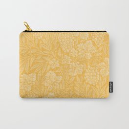 Vine in Marigold Sunshine Golden Yellow (William Morris 1873 Antique Vintage Pattern) Carry-All Pouch