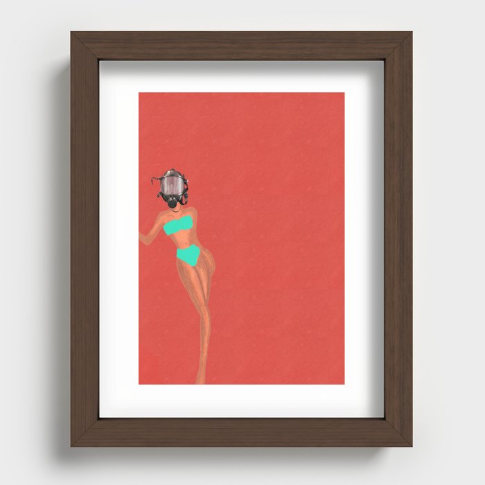 Woman Recessed Framed Print