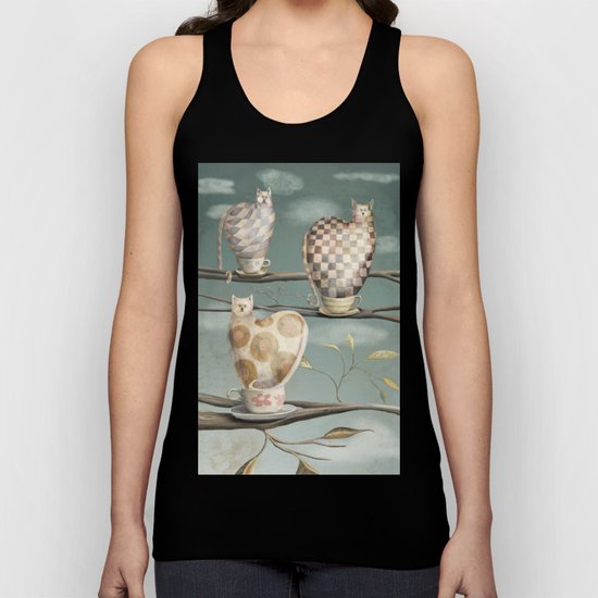 Cats in Cups Unisex Tank Top