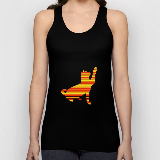 Cat Stripes Unisex Tank Top