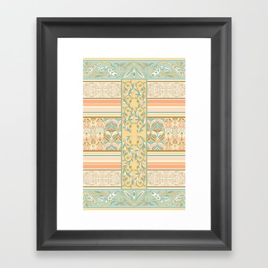Vintage Stripe Framed Art Print