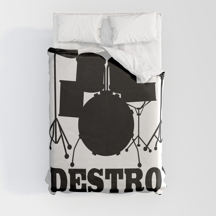 I Destroy Silence Duvet Cover