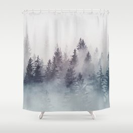 Winter Wonderland - Stormy weather Shower Curtain