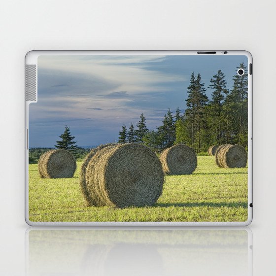 Hay Bales on Prince Edward Island Laptop & iPad Skin