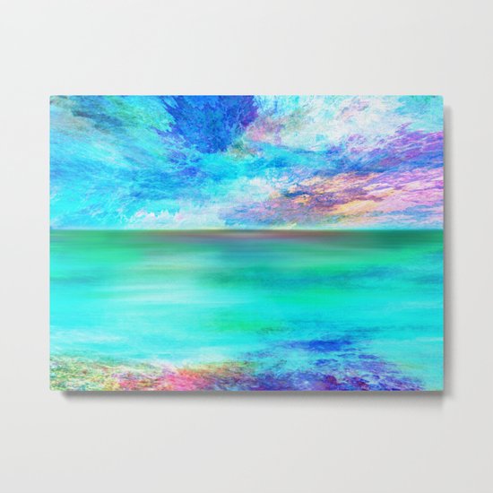 Ocean at Sunrise Metal Print