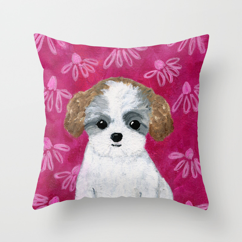 Puppy Painting Bichon Shih Tzu Teddy Bear Puppy Dog Art Kid S