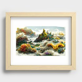 On a Bed of Ocean Coils  Recessed Framed Print