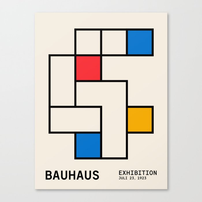 Bauhaus Blocks Canvas Print