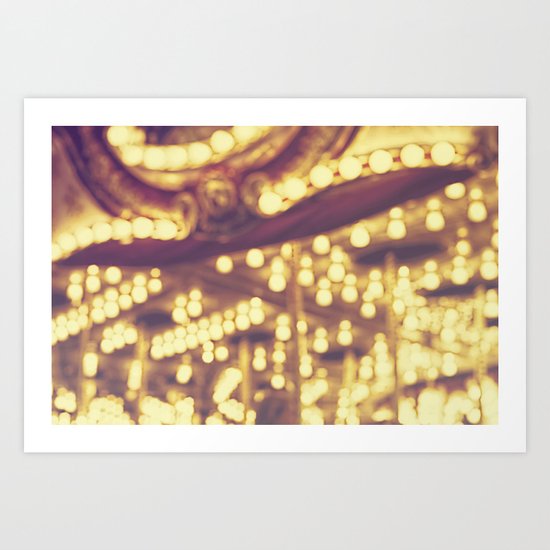 Fuzzy Carousel Art Print