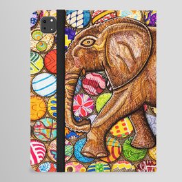 To Lead Is to Serve: Carved Elephant iPad Folio Case