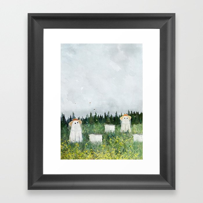 There's Ghosts By The Apiary Again... Framed Art Print