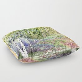 4 season watercolor collection - spring Floor Pillow