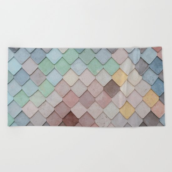 Urban Mosaic Beach Towel