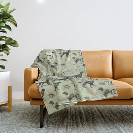 Bird-dog pattern Throw Blanket