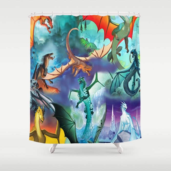 Wings-Of-Fire all dragon Shower Curtain