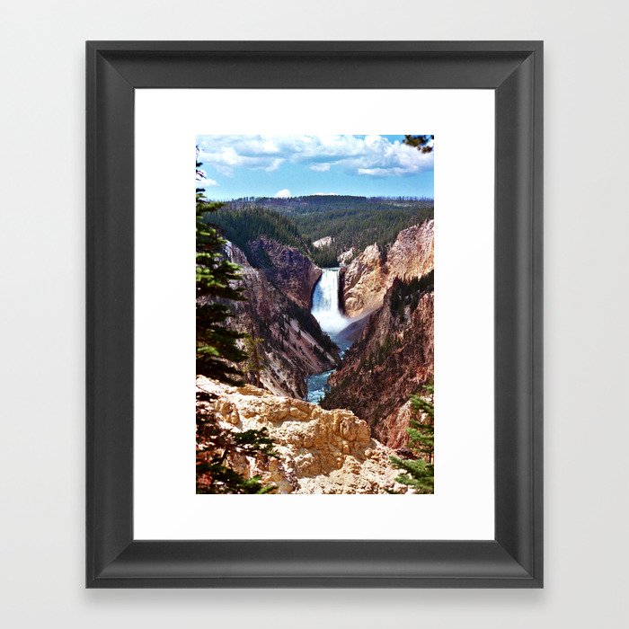 Yellowstone Falls Framed Art Print