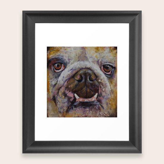 Bulldog Framed Art Print