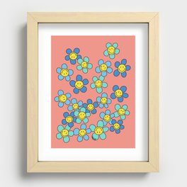 Smiley Daisies Recessed Framed Print