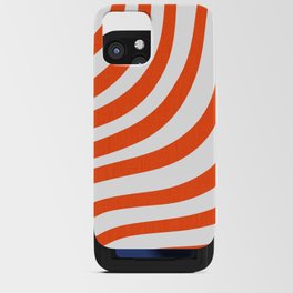 Red and White Stripes iPhone Card Case