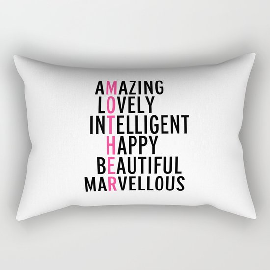 Mother Quote Rectangular Pillow