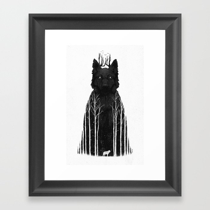 The Wolf King Framed Art Print