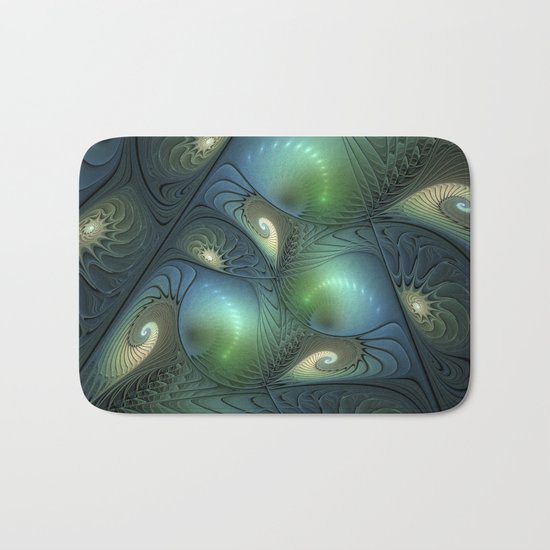 Where Spirals Live Bath Mat