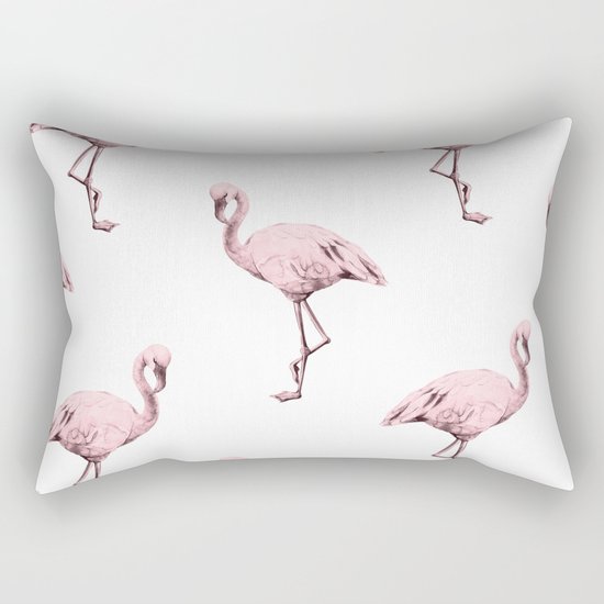 Simply Pink Flamingo in Pink Flamingo Rectangular Pillow