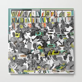 Techno DJ Metal Print