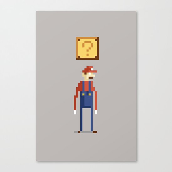 Pixel Plumber Canvas Print