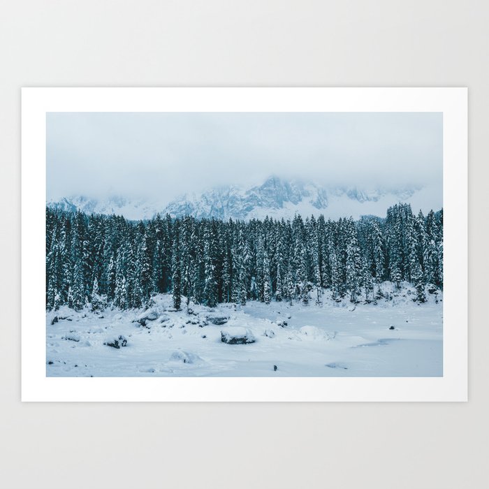 Blue and White - Landscape Photography Art Print